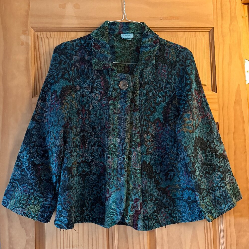 Habitat Turquoise Tapestry Jacket Size S